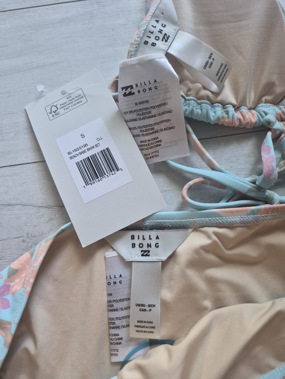 BILLABONG NEW Beach Babe Triangle Bikini Top & Bottoms Set - Picture 11 of 13